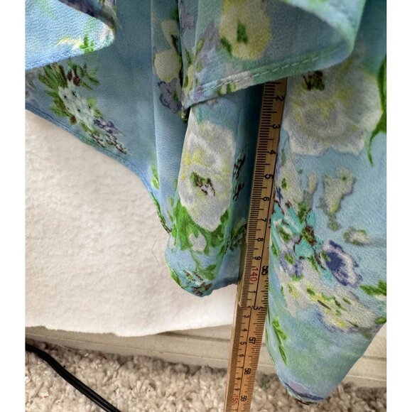 Astr The Label Floral Shirred Sundress in Blue Green‎ Floral sz M - Picture 8 of 10